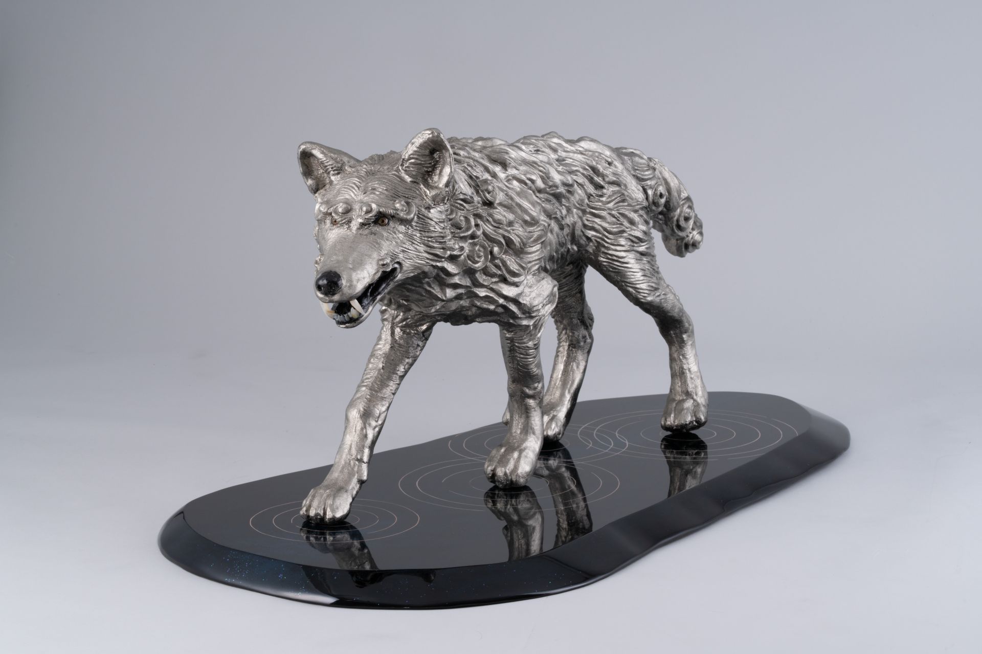 大口真神乾漆像