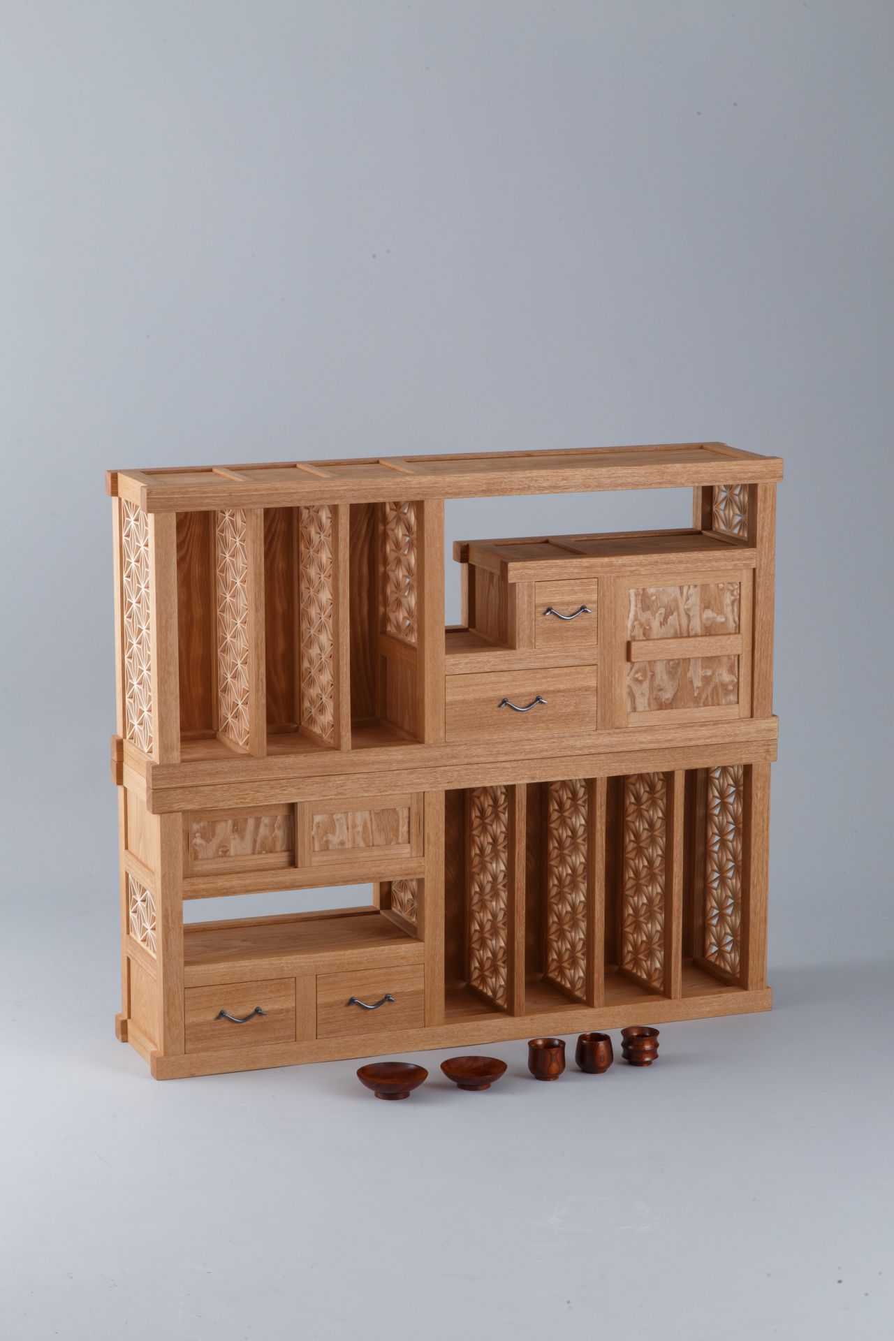 父に贈る酒器と酒棚