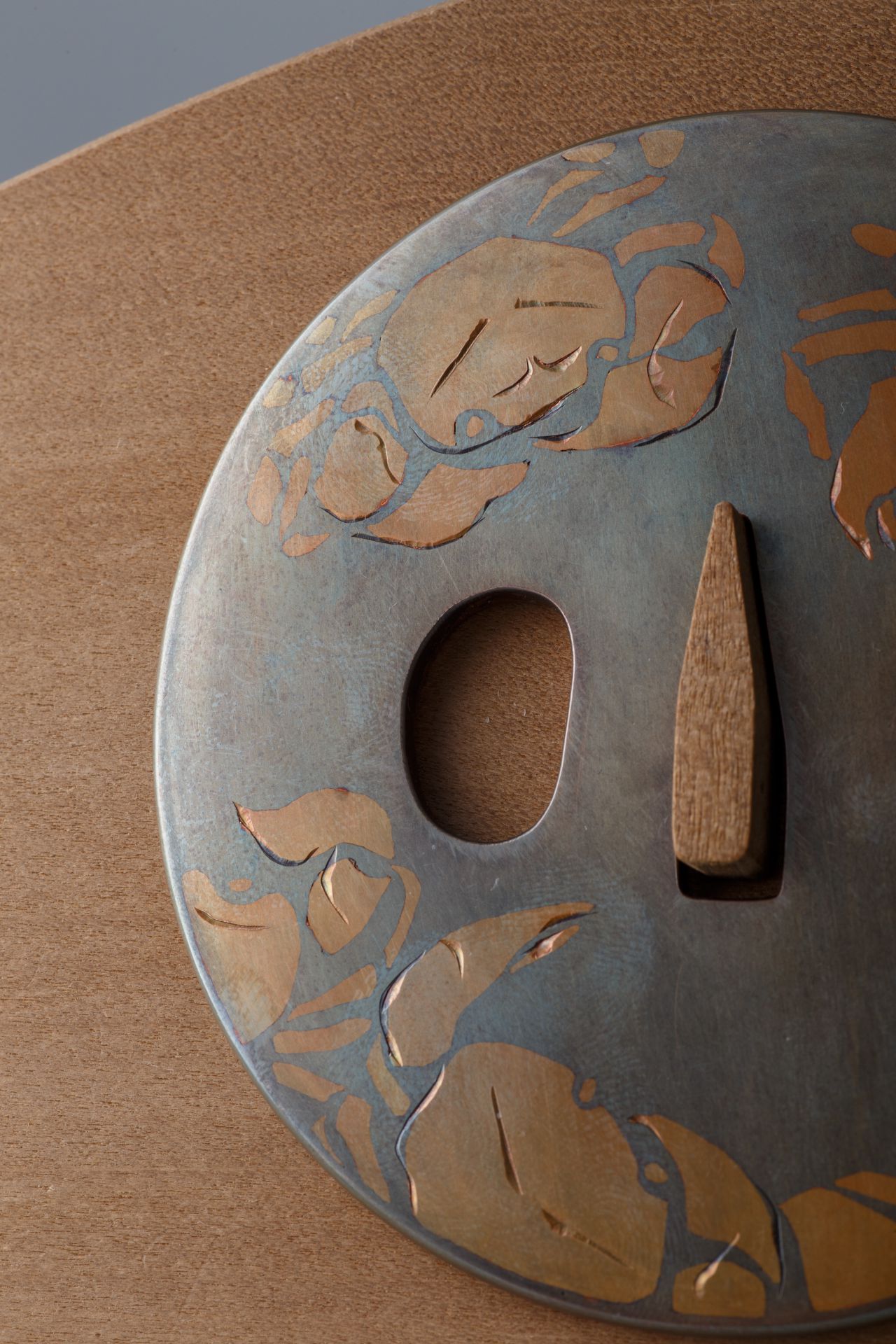 反嘴背高鴫蟹図大小鐔